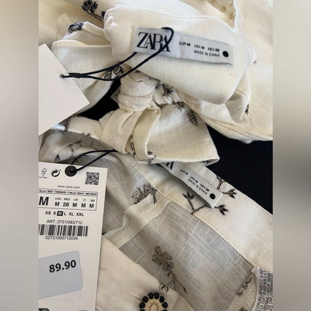Zara Cream Floral Skirt Set - Picture 7 of 11